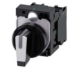 SELECTORA ILUMINABLE 3 POS C/RETEN NEGRA SEÑALADOR BLANCO PLASTICO 2NA COMPLETO IP69K   3SU1100-2BL60-1NA0