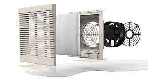 KIT VENTILACION DE ENTRADA 148x170mm DIAM. 120mm.  4"  COLOR GRIS