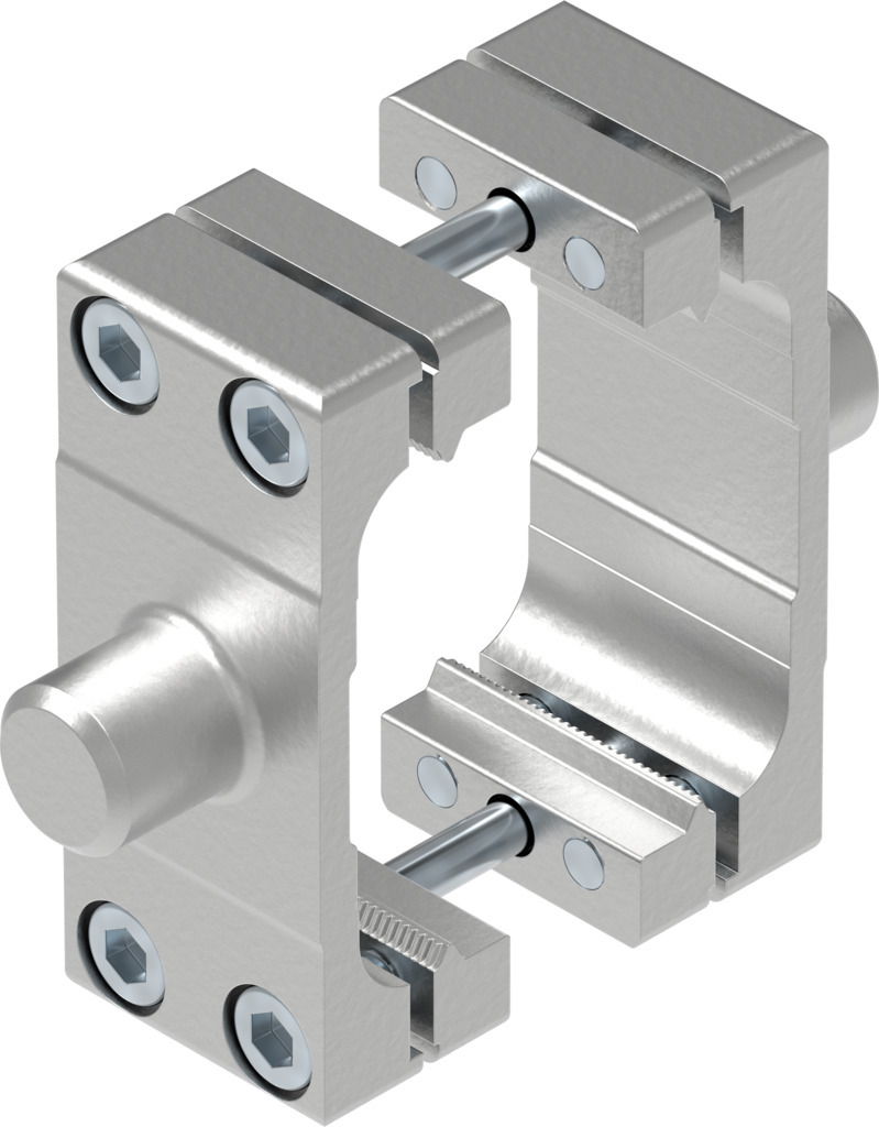 BRIDA BASCULANTE CENTRAL / ISO 15552 / TAMAÑO 40 / ACERO CINCADO