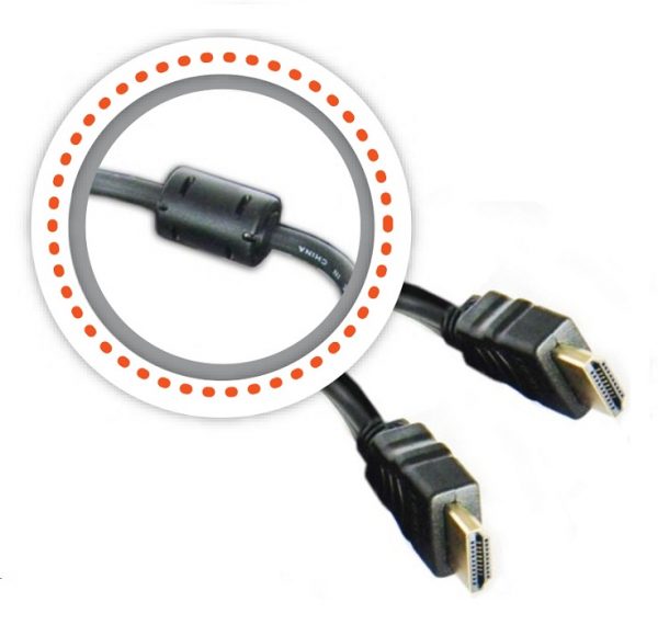 CABLE HDMI 1.5MTS DOBLE FILTRO, DIAMETRO 6mm 30AWG