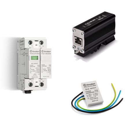 SPD TIPO I + II PROTEC C/SOBRETENSIONES TRIPOLAR (3 VARISTORES)