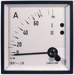 (H.A.S.) AMPERIMETRO 96X96 ESC 125/5A