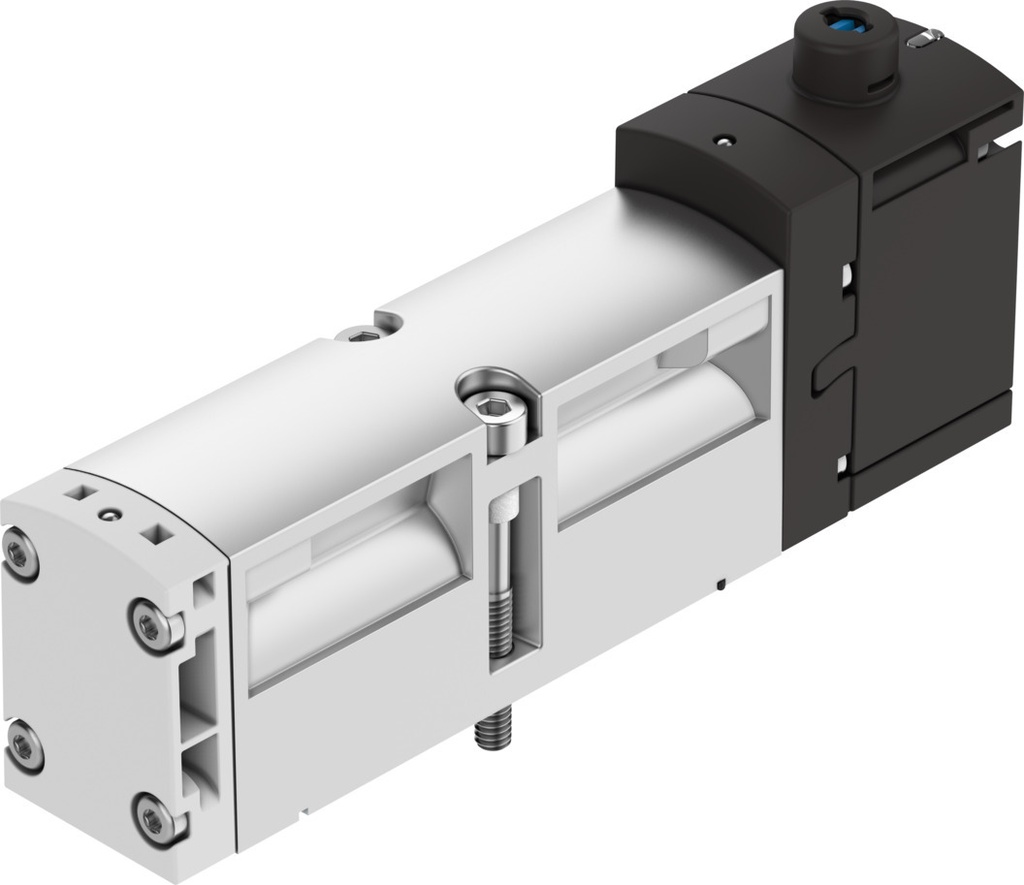 ELECTROVALVULA / ISO 15407-2 - 26MM / 5/2 MONO. / PLACA BASE / TENSION 24VDC / MUELLE NEU. / PILOTAJE EXT.