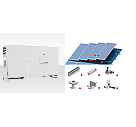 Combo/Kit Solar *Básico* trifásico 50.0KW ABB + 96 paneles 550W con devolución de energía a la red on-grid (genera anualmente ~ 78000KWh) + wifi + estructura para techo inclinado
