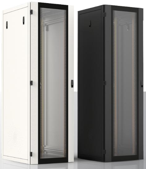 GABINETE RACK DE PIE 19PX40UX600MM C/VISOR NEGRO