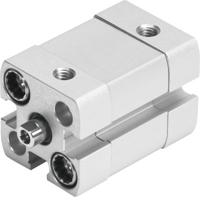 CILINDRO ADN-25-40-I-P-A / ISO 21287 / DOBLE EFEC / EMB 25MM / CARRERA 40MM / VASTAGO ROSCA M6  INT / AMORT ANILLOS ELAST/ P/DETEC POSI / CONEX NEU M5