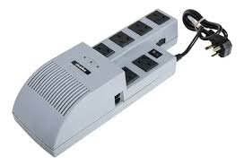 ESTABILIZADOR MONOFASICO 1000VA + FILTRO DE LINEA. 6 TOMAS SALIDAS ESTABILIZADAS  COS(φ)=0.6