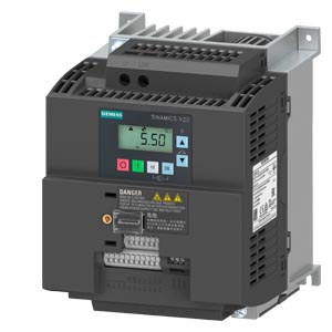 VARIADOR V20 MONOF 4HP 3KW 13.6A SIN FILTRO 1AC 230V   CONTROL ESCALAR TAMAÑO FSAD   6SL3210-5BB23-0UV1