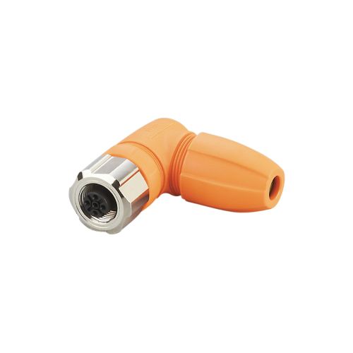 CONECTOR HEMBRA ACODADO M12 5P 4H  P/ ARMAR
