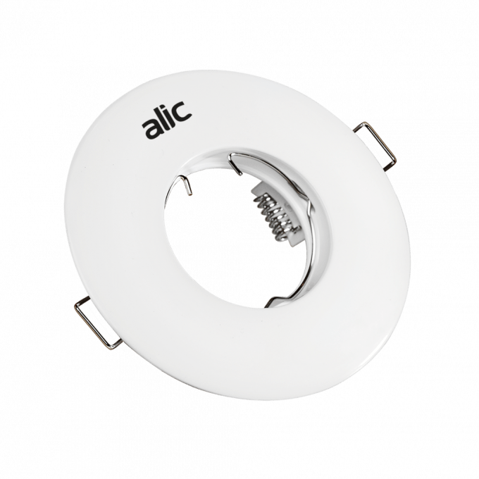 SPOT FIJO P/DICRO BLANCO DIAMETRO 105mm (SIN ZOCALO)