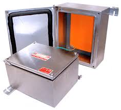 CAJA/GABINETE ACERO INOX. AISI 304 Ex&quot;e&quot; II T6 IP65   250x200x150 MM CIEGO