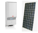 Pack Solar ongrid monofasico 5.0KW  paneles con devolucion de energia a la red on-grid (genera anualmente ~ 8000KWh) con wifi + protección + estructura para techo inclinado + cables de DC y AC