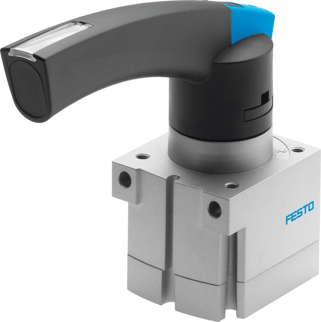 VALVULA A PALANCA / 4/3 CENTRO A DESCARGA / CAUDAL NOM. 800L/MIN / ROSCA G1/8 - CONEX. INFERIOR / EJECUCION POLIMERO
