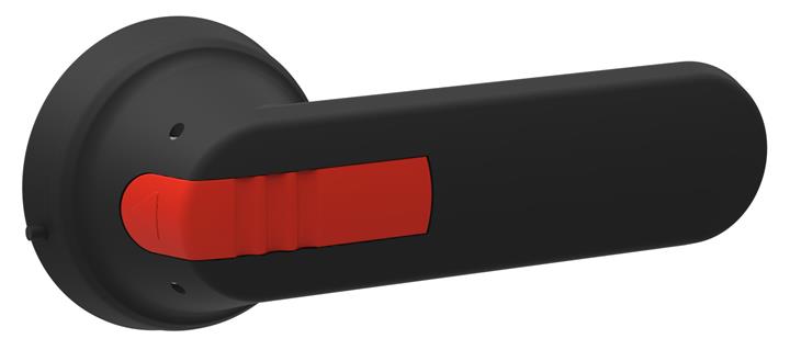 Manija negra IP65 tipo pistola L=145mm con bloqueo candado y de puerta para OS630...800   OHB145J12