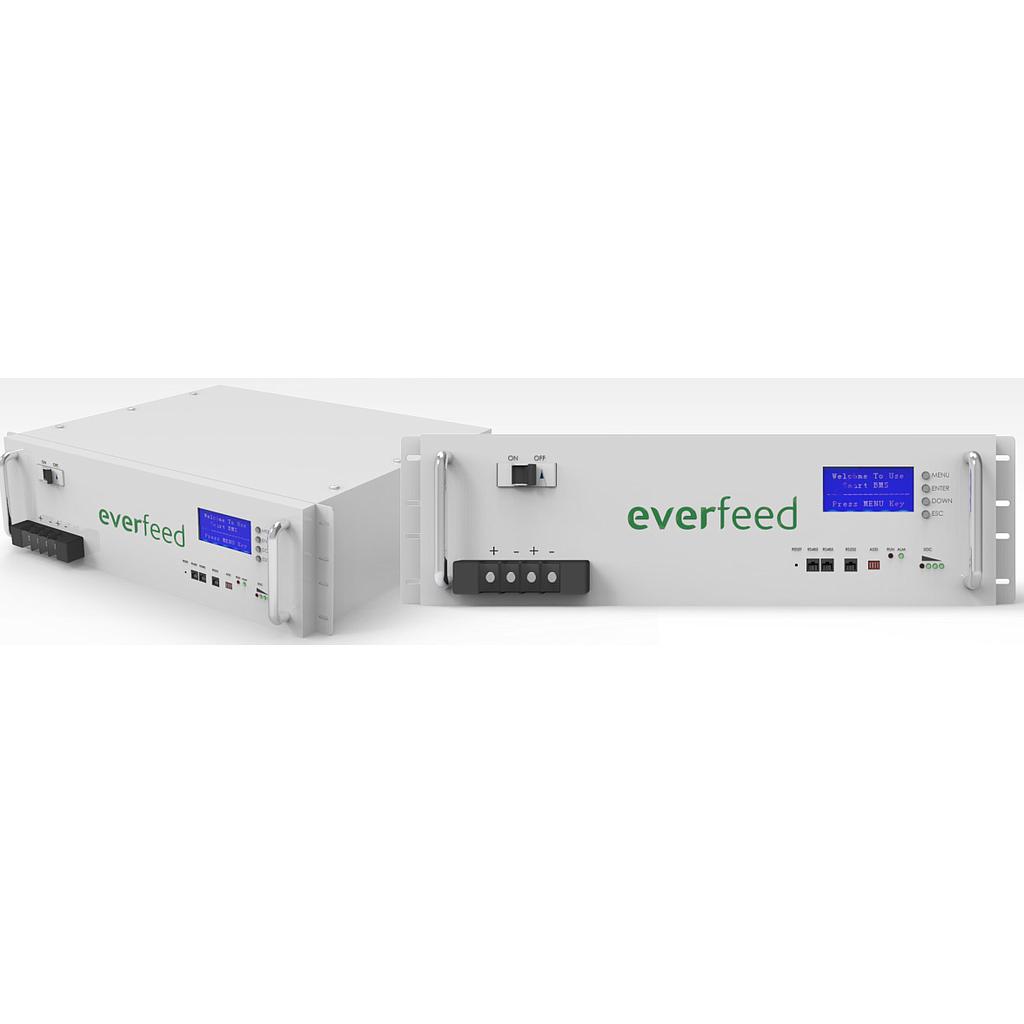 BATERIA DE LITIO EVERFEED 48V 100AH SIN DISPLAY (3U)
