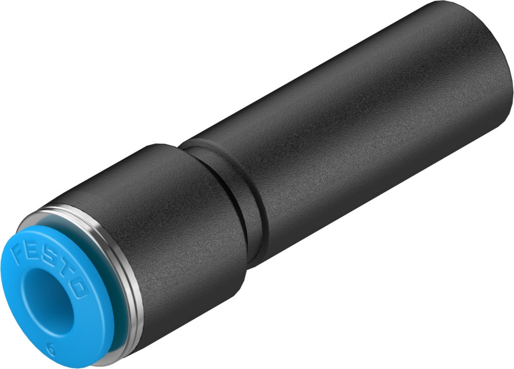 RACOR RAPIDO QS-12H-6 / FORMA RECTA / CONEX. NEU. CASQUILLO 12MM - RACOR 6MM