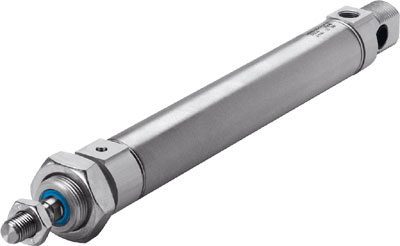 CILINDRO ESNU-12-25-P-A / ISO 6432 / SIMPLE EFEC / EMB 12MM / CARRERA 25MM / AMORT ANILLOS ELAST / P/DETEC POSI / VASTAGO M6 / CONEX NEU M5
