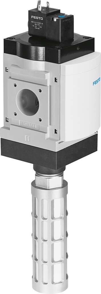 VALVULA DE CIERRE / 3/2 NC / SIN ROSCA - SIN PLACA BASE / TENSION 24VDC - 4.5W / CAUDAL 18000 L/MIN / C/ SILENC.