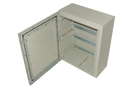 GAB S/ CHASIS METALICO 500x 500x 250  COLOR BEIGE RAL 7032 IP65 IK10  SERIE MP