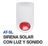 SIRENA SOLAR 12VCC BATERIA LI-ION 7.2V / 400mAH DISTANCIA 150m P/ALARMA DOMICILIARIA