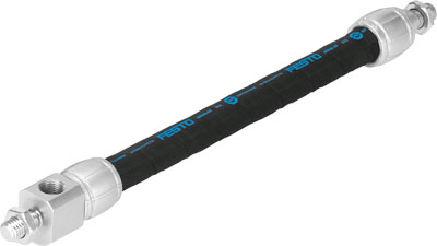 (REVISAR PRECIO) MUSCULO DMSP-10-410N-RM-CM / DIAM. INT. 10MM / LONG NOM 410MM / CONEX. RADIAL - ABIERTO UN LADO - CERRADO OTRO LADO / ROSCAS D2 M8 - D3 M16x1,5 / CONEX. NEU. G1/8