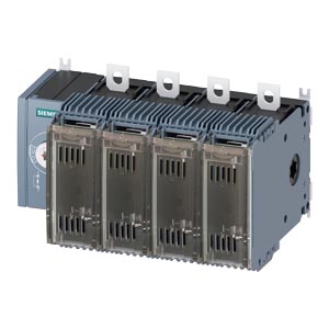 INTERRUP. SECC. C/ FUSIBLE 125A - TAM. 2 - 4 POLOS P/ FUSIBLE NH TAM. 000 y 00 ACCIONAMIENTO FRONTAL IZQUIERDO APARATO BASE SIN MANETA, CONEXION PLANA   3KF2412-0LF11