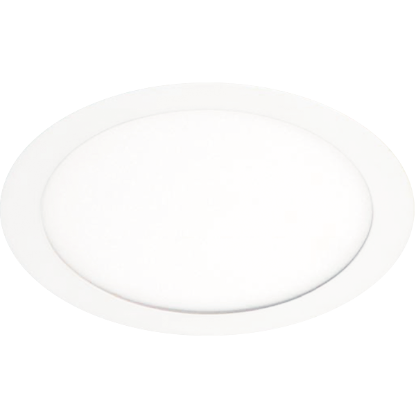 PANEL LED EMBUTIDO REDONDO / CIRCULAR 15W LUZ DIA FRIA 6500K 30000HS DIAMETRO 175x27mm