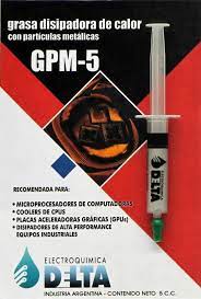 GPM-5   GRASA SILICONADA DISIP CALOR CON PARTICULAS METALICAS JERINGA 5CC