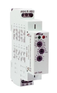 RELE MULTIFUNCION MODULAR 16A 1xSPDT  0.1SEG~100DIAS,ON,OFF   12~240V AC/DC  1 MOD DIN (TIMER / TEMP MULTIFUNC)