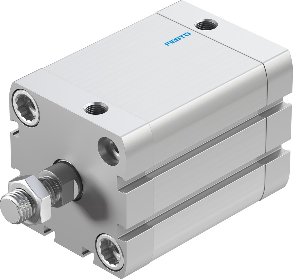 CILINDRO / ISO 21287 / DOBLE EFEC. / EMB. 50MM / CARRERA 100MM / AMORT. NEU. AUTOREG. / P/ DETEC. POSI. / CONEX. NEU. G1/8 / VAST. ROSCA EXT.