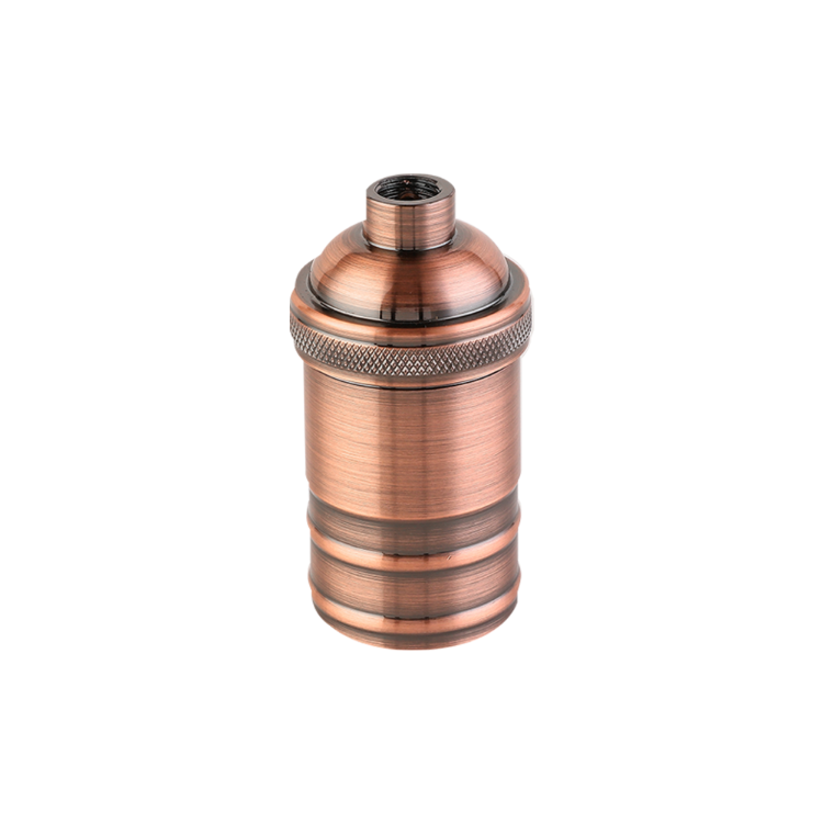 PORTALAMPARA ALUMINIO E27 VINTAGE COBRE