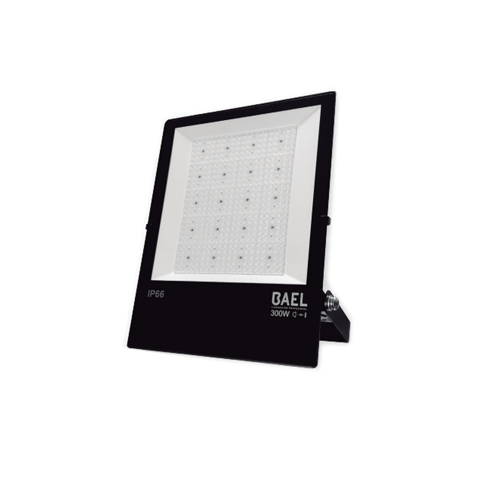 PROY LED 300W ULTRA DELGADO INYEC ALUM IP66 90-305VCA  42000lm 5700K 50000HS  60°. C/LEDS PHILIPS MEDIDAS 439x359x50MM