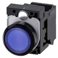 PULSADOR LUM ACT RAS AZUL 1NA  24V AC/DC COMPLETA IP69K PLASTICO   3SU1102-0AB50-1BA0
