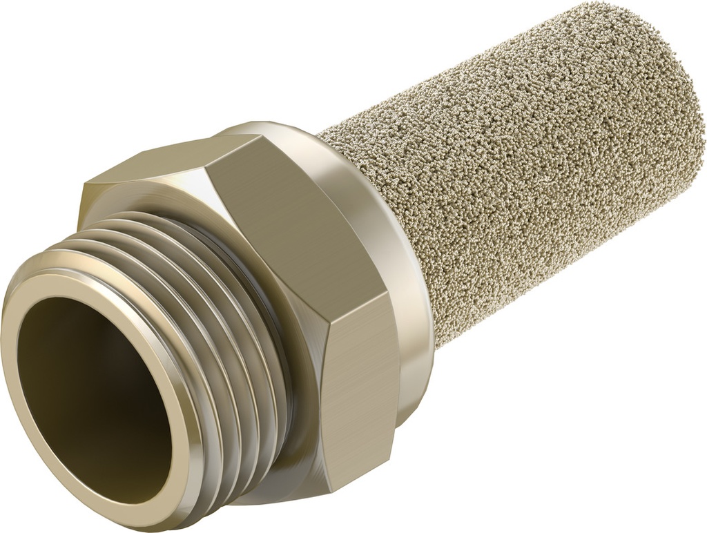 SILENCIADOR / ROSCA 3/8 NPT / MATERIAL BRONCE / EJECUCION LARGA