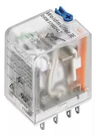 DRM270730LT     Rele electromecánico de 2 INV BOBINA 220VCA  10A. Con led indicador de estado y palanca de test. Montaje en zocalo (no incluido). (TIPO RY2S)