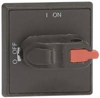 Manija negra IP54 tipo perilla con bloqueo candado - OHBS3RH (para OT montaje en puerta)