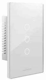 TECLA SMART BLANCO 3 CANALES AC100-240V MAX 10A CON CAPACITOR (EX TSX3B-CP)