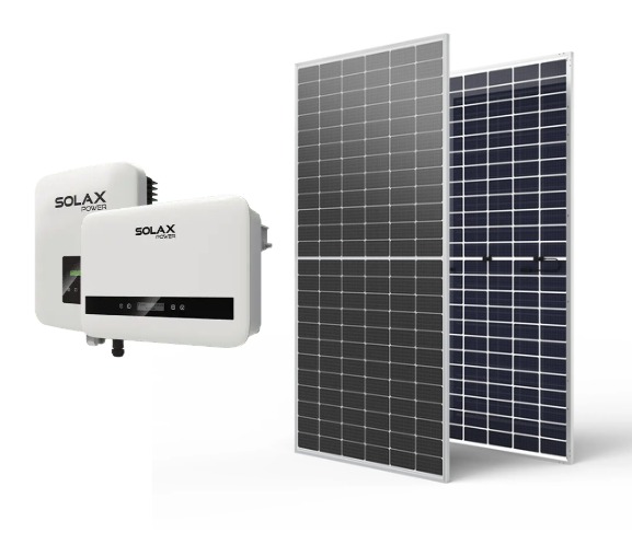 Pack Solar on-grid monofasico 3KW  paneles con devolucion de energia a la red on-grid (genera anualmente ~ 8000KWh) con wifi + protección + estructura para techo inclinado + cables de DC y AC
