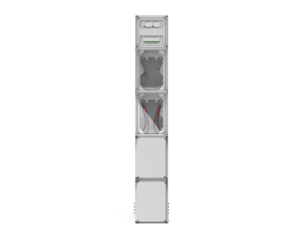 GABINETE MODULAR VIV. COL. 1 TRIFASICO C/TM e ID (de 2 TRIFASICOS C/CABLE P/1) ENERSA