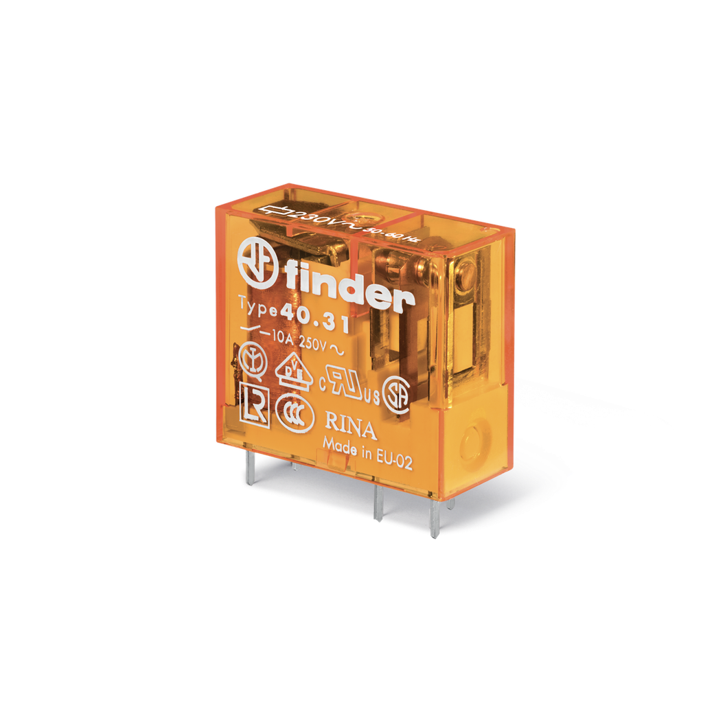 RELE 1 CONTACTO INVERSOR 12A, BOBINA 230VAC - Utiliza Zócalo 9503SPA