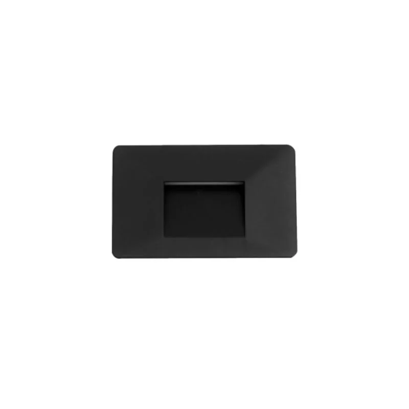 APLIQUE DE PARED LED 2W BLANCO DINAMICO 85X134X13MM NEGRO   WALK