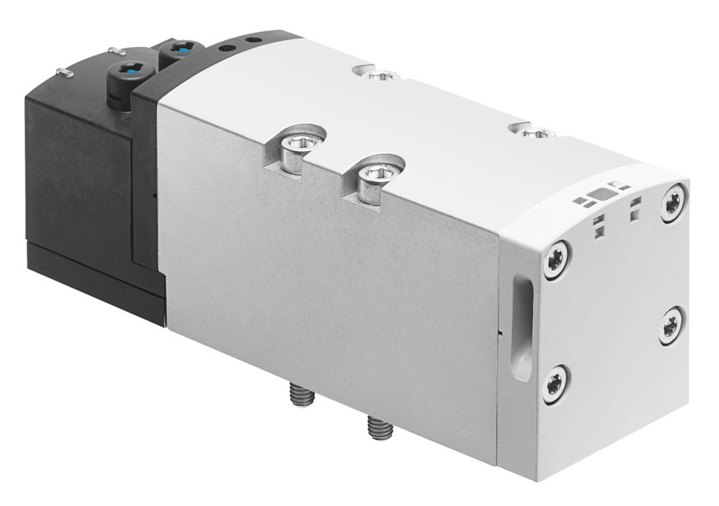 ELECTROVALVULA / ISO 5599-2 - TAM. (2) - PLACA BASE G1/2 / 5/2 BIEST. / TENSION 24VDC / PILOTAJE EXT.