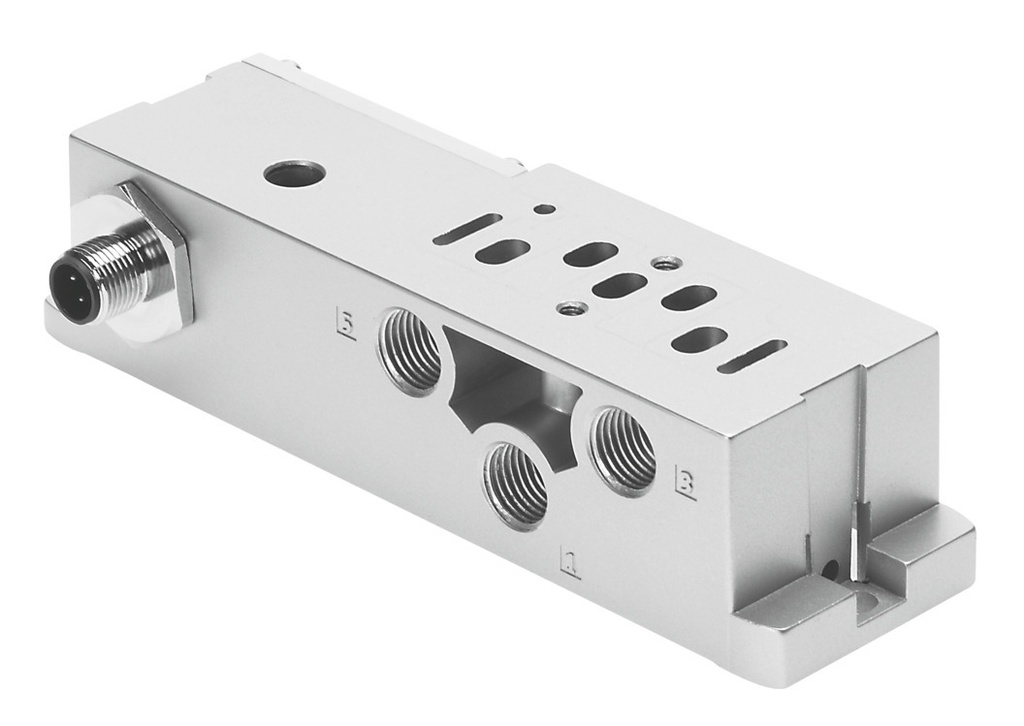 PLACA BASE BRIDA C/ ESQUEMA DE CONEXIONES SEGUN ISO 15407-2 / APTA ATEX ZONA 2 / TENSION 24VDC