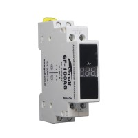 AMPERIMETRO MODULAR MONOFASICO DISPLAY VERDE 80-500VCA 50HZ RANGO DE MEDICIÓN 0-100A IP20