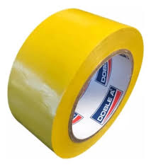 CINTA DEMARCATORIA MULTIPROPOSITO  DE PVC AMARILLO 48MM X 33M