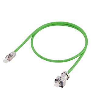 Cable de señales, confeccionado tipo: 6FX8002-2DC10 DRIVE-CLiQ con 24 V conector RJ45 IP20 en el lado del módulo e IP67 en el lado del motor MOTION-CONNECT 800Plus autorizado solo hasta 75 m de longitud Dmáx = 7,1 mm longitud (m) = +0 +20 +5 +0.           6FX8002-2DC10-1CF0