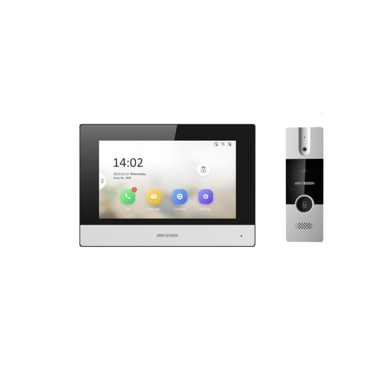 PORTERO VISOR HIBRIDO. MONITOR IP WIFI Mod: DS-KH6320-WTDE1) Y FRENTE Mod: DS-KB2411TIM