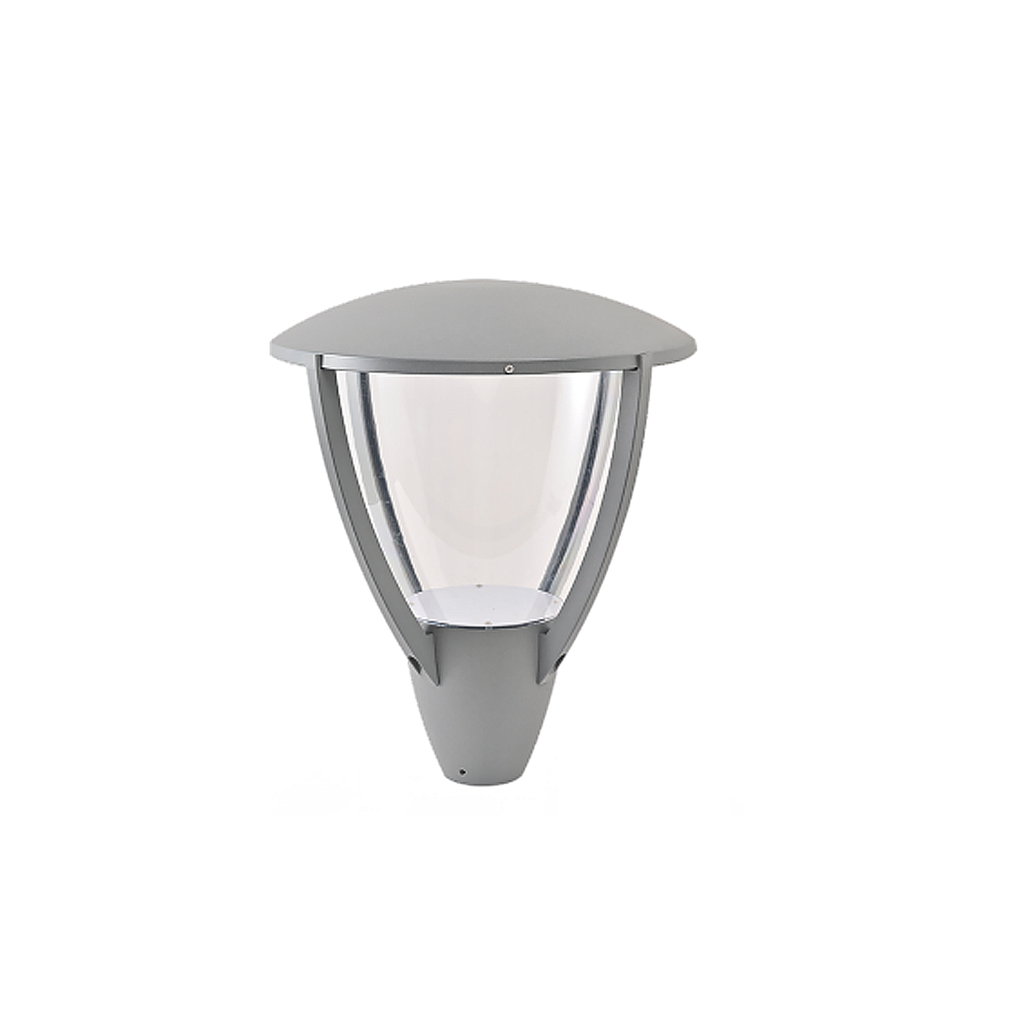 FAROLA DE ALUMINIO CON PORTALAMPARA E40 GRIS   PARK