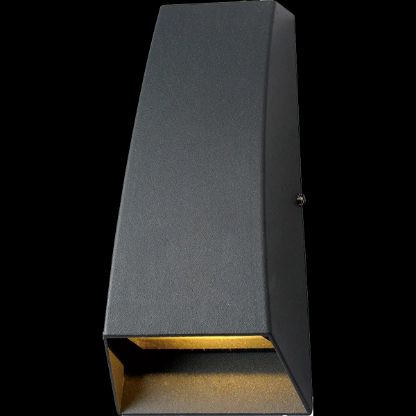 LUMINARIA BIDIRECCIONAL PIRAMIDAL CON LED 6W 3000K LUZ CALIDA NEGRO - 220V 50HZ - IP54