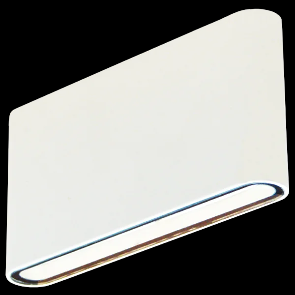 LUMINARIA BIDIRECCIONAL PLANA CON LED 12W 3000K LUZ CALIDA  - 220V 50HZ - IP54 BLANCO